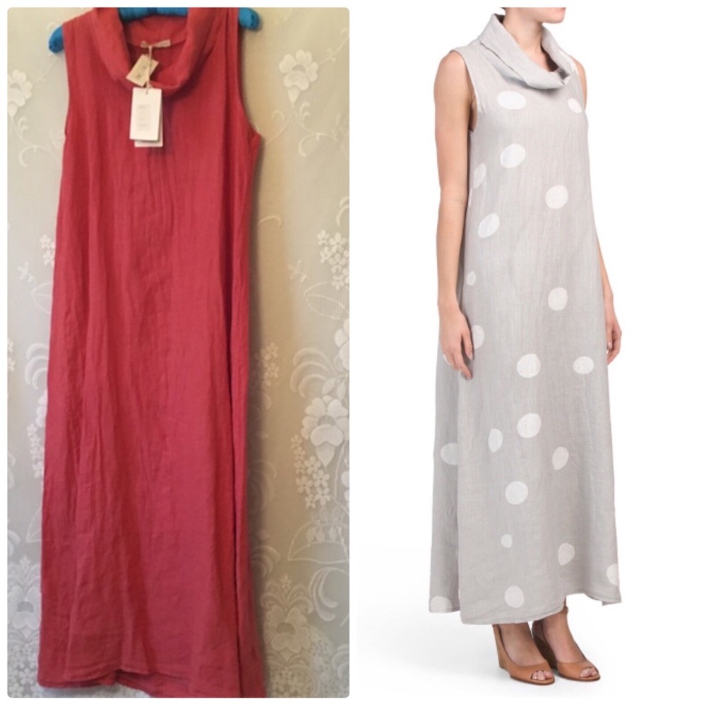 Elegant Stella Martini Sophisticated Linen Vacation Dress